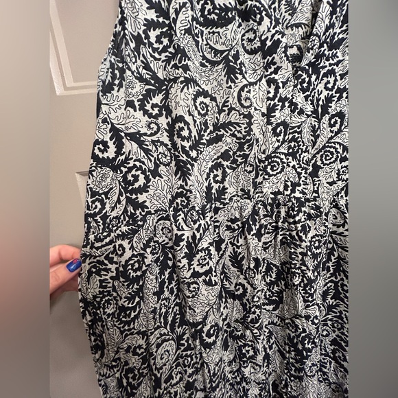Marya Tiered Maxi Dress by Maeve for Anthropologie L Black Paisley - Picture 7 of 10